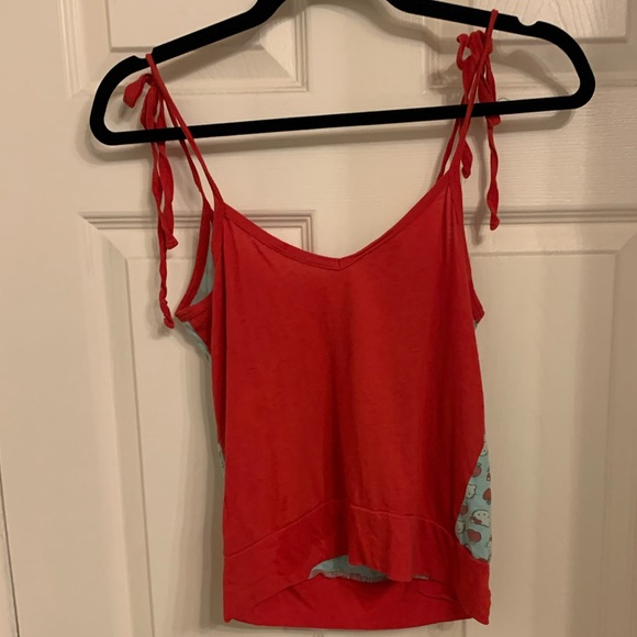 Vintage Sanrio hello kitty by doe kangaroo pocket tie tank - Picture 5 of 6